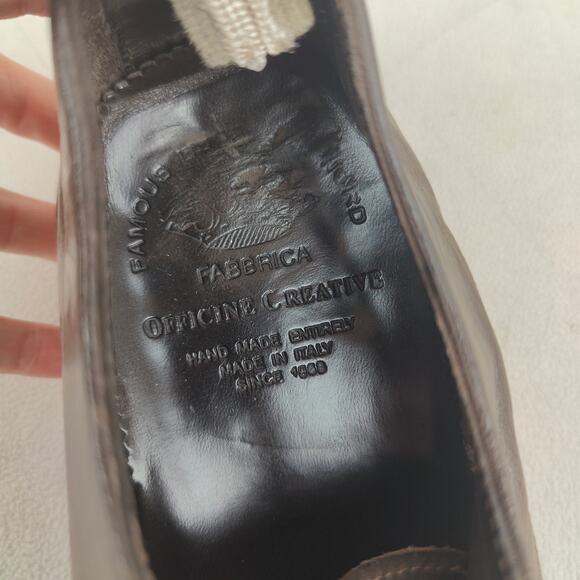 Officine Creative Cornell Leather Derby Shoes Mens 41 US 8 Brown Leather Oxfords - Picture 9 of 11